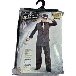 Forum Halloween Costume 20s Lil' Gangster Zoot Suit Pimp Boys 8-10 Black White
